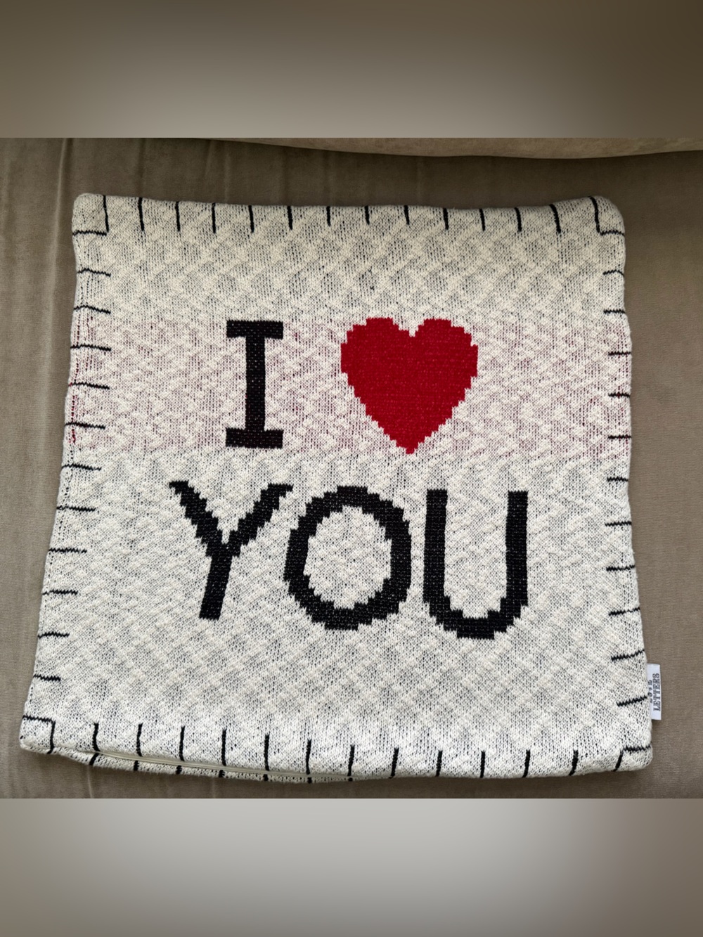 “I ♥️ you” pillow cover!